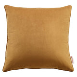 Enhance 18" Performance Velvet Throw Pillow Cognac EEI-4697-COG