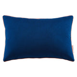 Accentuate 18" Lumbar Performance Velvet Throw Pillow Navy Blossom EEI-4704-NAV-BLO