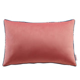 Accentuate 24" Lumbar Performance Velvet Throw Pillow Blossom Navy EEI-4706-BLO-NAV