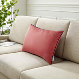 Accentuate 24" Lumbar Performance Velvet Throw Pillow Blossom Navy EEI-4706-BLO-NAV