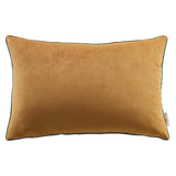 Accentuate 24" Lumbar Performance Velvet Throw Pillow Cognac Green EEI-4706-COG-GRN