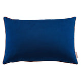 Accentuate 24" Lumbar Performance Velvet Throw Pillow Navy Blossom EEI-4706-NAV-BLO