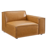 Restore Vegan Leather 3-Piece Sofa Tan EEI-4708-TAN