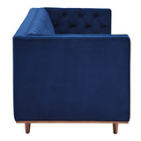 Elation Tufted Performance Velvet Sofa Navy EEI-4722-NAV