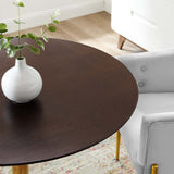 Verne 40" Dining Table Gold Cherry Walnut EEI-4753-GLD-CHE