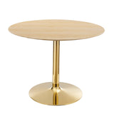 Verne 40" Dining Table Gold Natural EEI-4754-GLD-NAT