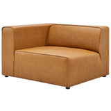 Mingle Vegan Leather 4-Piece Sectional Sofa Tan EEI-4793-TAN