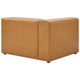 Mingle Vegan Leather 4-Piece Sectional Sofa Tan EEI-4793-TAN