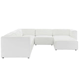 Mingle Vegan Leather 7-Piece Furniture Set White EEI-4796-WHI