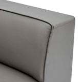 Mingle Vegan Leather 7-Piece Sectional Sofa Gray EEI-4797-GRY