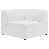 Mingle Vegan Leather 7-Piece Sectional Sofa White EEI-4797-WHI