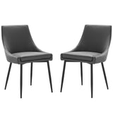 Viscount Vegan Leather Dining Chairs - Set of 2