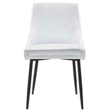 Viscount Vegan Leather Dining Chairs - Set of 2 Black White EEI-4827-BLK-WHI