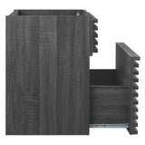 Modway Furniture Render 18" Wall-Mount Bathroom Vanity Cabinet XRXT Charcoal EEI-4848-CHA