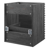 Modway Furniture Render 18" Wall-Mount Bathroom Vanity Cabinet XRXT Charcoal EEI-4848-CHA