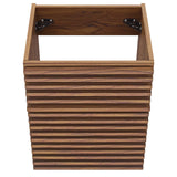 Modway Furniture Render 18" Wall-Mount Bathroom Vanity Cabinet XRXT Walnut EEI-4848-WAL