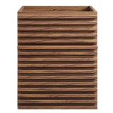 Modway Furniture Render 18" Wall-Mount Bathroom Vanity Cabinet XRXT Walnut EEI-4848-WAL