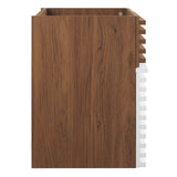 Modway Furniture Render 18" Wall-Mount Bathroom Vanity Cabinet XRXT White Walnut EEI-4848-WHI-WAL