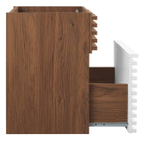 Modway Furniture Render 18" Wall-Mount Bathroom Vanity Cabinet XRXT White Walnut EEI-4848-WHI-WAL