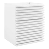 Modway Furniture Render 18" Wall-Mount Bathroom Vanity Cabinet XRXT White EEI-4848-WHI