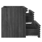 Modway Furniture Render 30" Wall-Mount Bathroom Vanity XRXT Charcoal EEI-4850-CHA