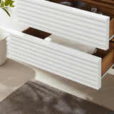 Modway Furniture Render 30" Wall-Mount Bathroom Vanity XRXT White Walnut EEI-4850-WHI-WAL