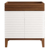Modway Furniture Render 30" Bathroom Vanity Cabinet XRXT White Walnut EEI-4851-WHI-WAL