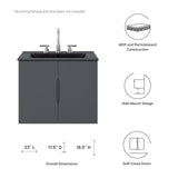 Modway Furniture Vitality 24" Bathroom Vanity Cabinet (Sink Basin Not Included) XRXT Gray EEI-4893-GRY