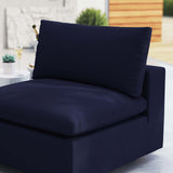 Commix Sunbrella® Outdoor Patio Armless Chair Navy EEI-4905-NAV