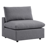 Commix Sunbrella® Outdoor Patio Armless Chair Gray EEI-4905-SLA