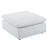 Commix Sunbrella® Outdoor Patio Ottoman White EEI-4906-WHI