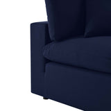 Commix Sunbrella® Outdoor Patio Corner Chair Navy EEI-4907-NAV
