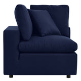 Commix Sunbrella® Outdoor Patio Corner Chair Navy EEI-4907-NAV