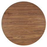 Modway Furniture Gratify 60" Round Dining Table XRXT Walnut EEI-4911-WAL