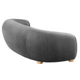 Abundant Performance Velvet Sofa Charcoal EEI-4970-CHA