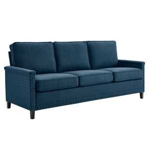 Ashton Upholstered Fabric Sofa Azure EEI-4982-AZU