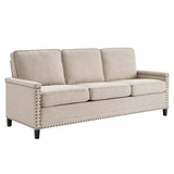 Ashton Upholstered Fabric Sofa Beige EEI-4982-BEI