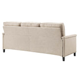 Ashton Upholstered Fabric Sofa Beige EEI-4982-BEI