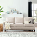 Ashton Upholstered Fabric Sofa Beige EEI-4982-BEI