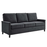 Ashton Upholstered Fabric Sofa Charcoal EEI-4982-CHA