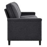 Ashton Upholstered Fabric Sofa Charcoal EEI-4982-CHA