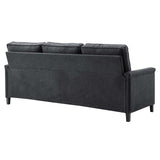 Ashton Upholstered Fabric Sofa Charcoal EEI-4982-CHA