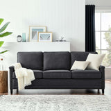 Ashton Upholstered Fabric Sofa Charcoal EEI-4982-CHA