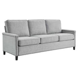 Ashton Upholstered Fabric Sofa Light Gray EEI-4982-LGR