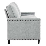 Ashton Upholstered Fabric Sofa Light Gray EEI-4982-LGR