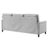 Ashton Upholstered Fabric Sofa Light Gray EEI-4982-LGR