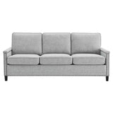 Ashton Upholstered Fabric Sofa Light Gray EEI-4982-LGR