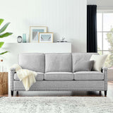 Ashton Upholstered Fabric Sofa Light Gray EEI-4982-LGR