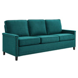 Ashton Upholstered Fabric Sofa Teal EEI-4982-TEA