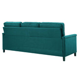 Ashton Upholstered Fabric Sofa Teal EEI-4982-TEA